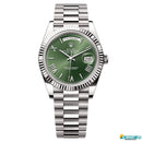R9-110027A-56P RO_LEX Premium Day Date – Silver Green Dial Watch.