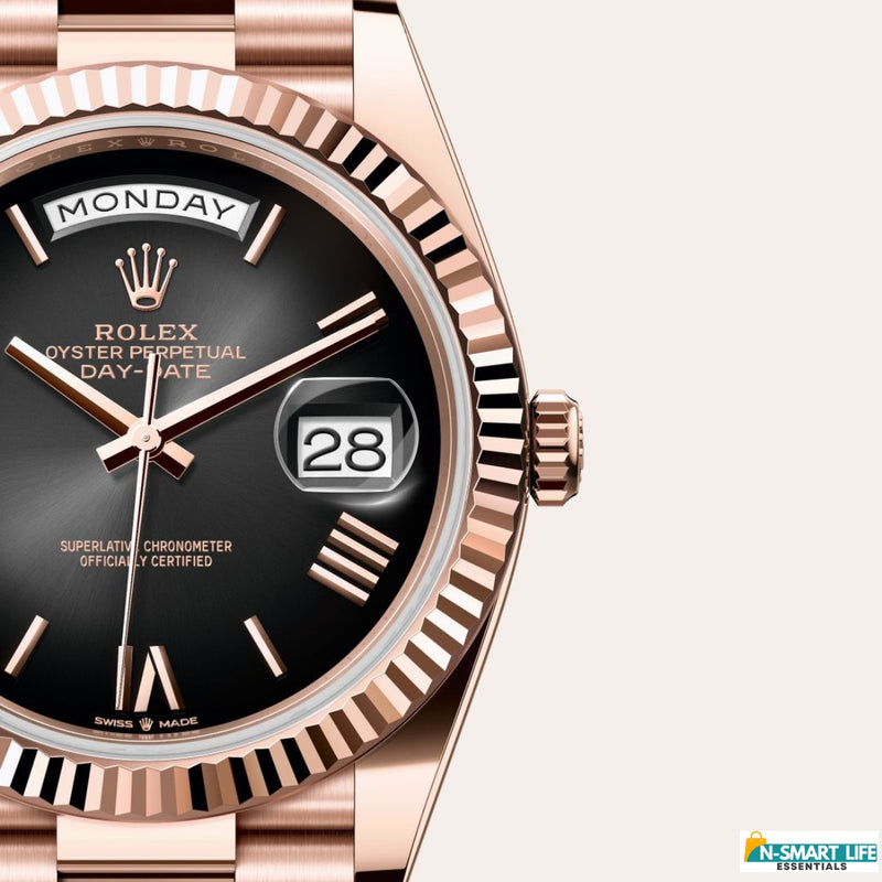 R9-110027-56P RO_LEX Premium Day Date – Golden Brown Dial Watch.