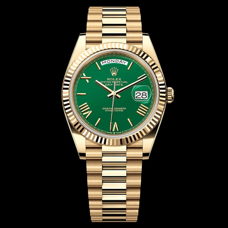 R9-110024-56P RO_LEX Gold Watch – Green Dial.