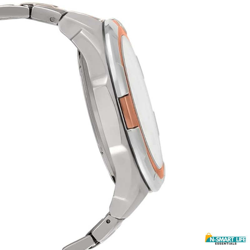 X9-11056-P Silver Dual Tone Stainless Steel Man's Watch.