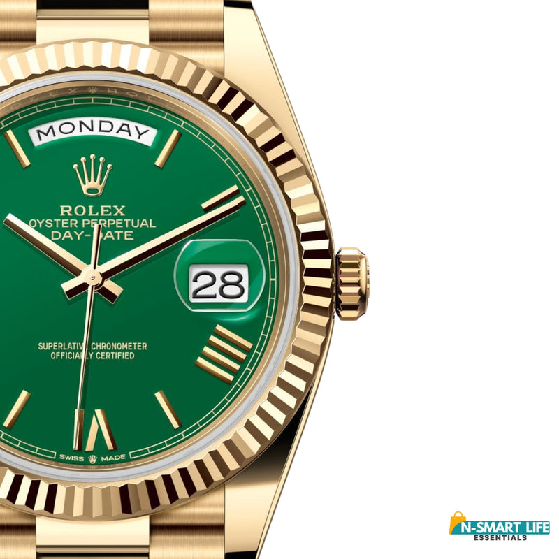 R9-110024-56P RO_LEX Gold Watch – Green Dial.