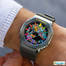 X9-110122-11P CASI_OK Silver Green Watch.