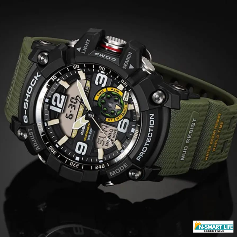X9-110001-11P Mud Master Black Analog-Digital Watch.