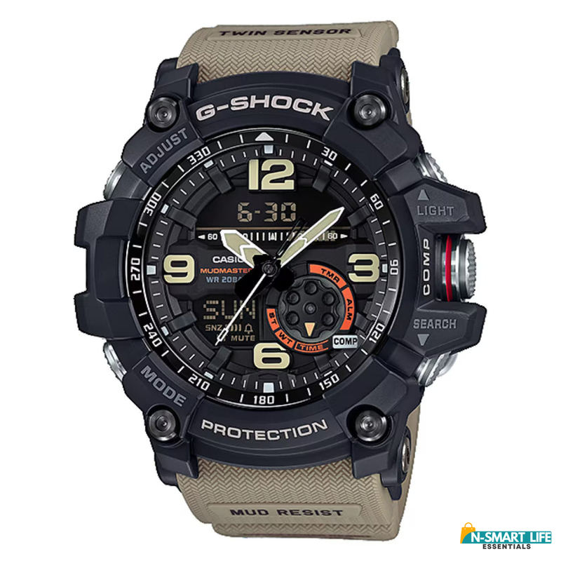 X9-110121-11P Mud Master Black Analog-Digital Watch.