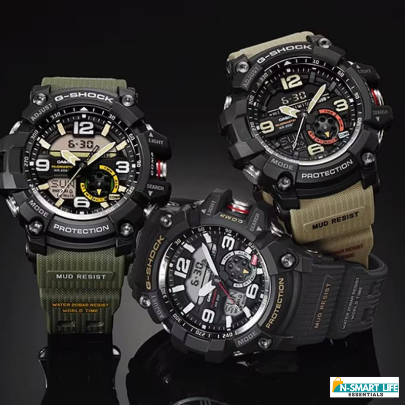 X9-110121-11P Mud Master Black Analog-Digital Watch.