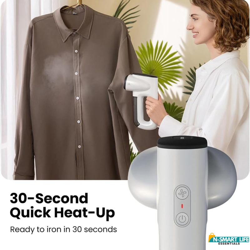Magic 1 Handheld Garment Steamer with Suction No Ironing Board Needed.