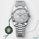 R9-1100221-57P RO_LEX Premium Day Date – Silver Dial Watch,