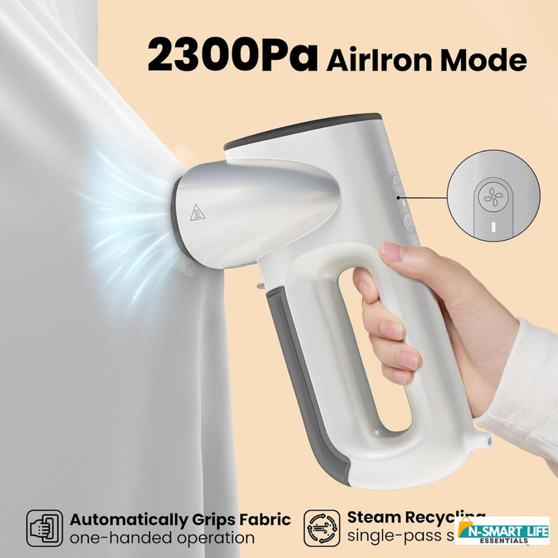 Magic 1 Handheld Garment Steamer with Suction No Ironing Board Needed.