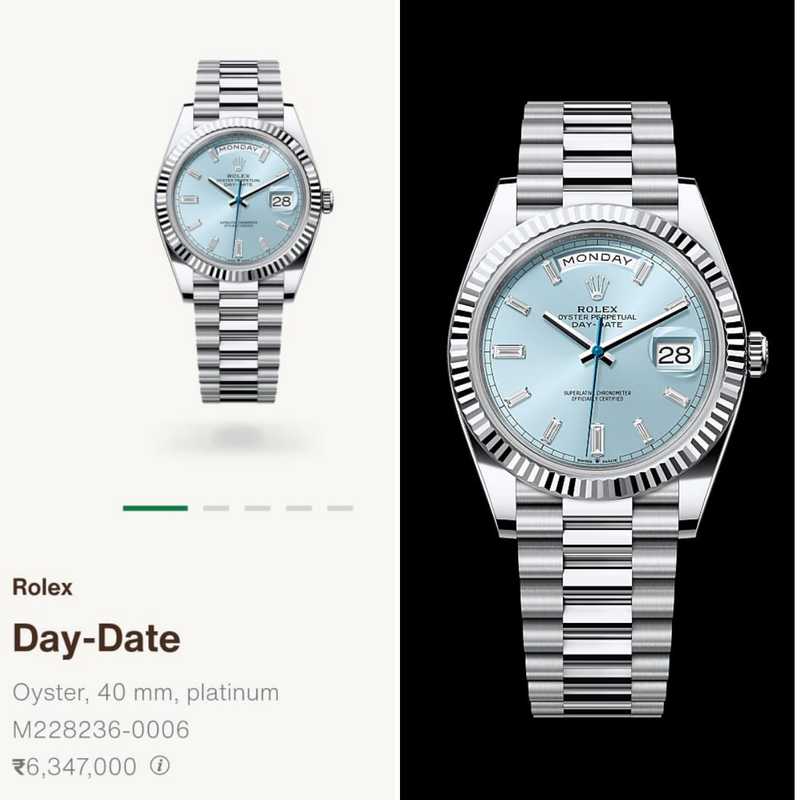 R9-1100222-57P RO_LEX Premium Day Date – Silver Sky Blue Dial Watch