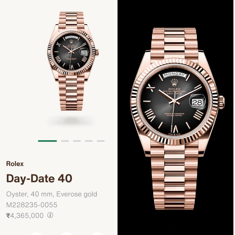 R9-110027-56P RO_LEX Premium Day Date – Golden Brown Dial Watch.