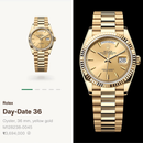 R9-110028A-56P RO_LEX Premium Day Date – Golden Dial Watch.